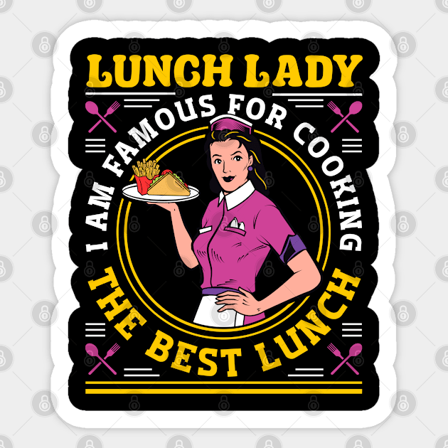 Lunch Lady Lunch Lady Sticker by Caskara